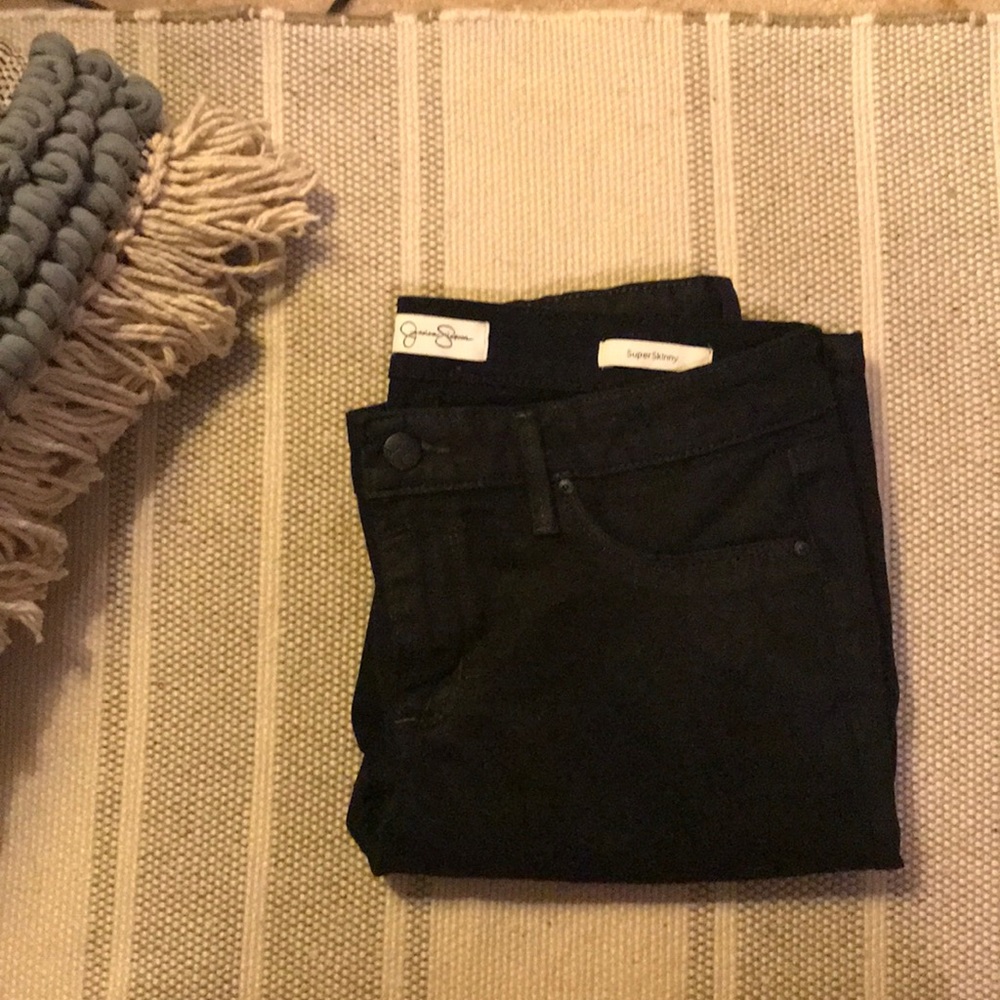 JESSICA SIMPSON BLACK SUPER SKINNY JEANS